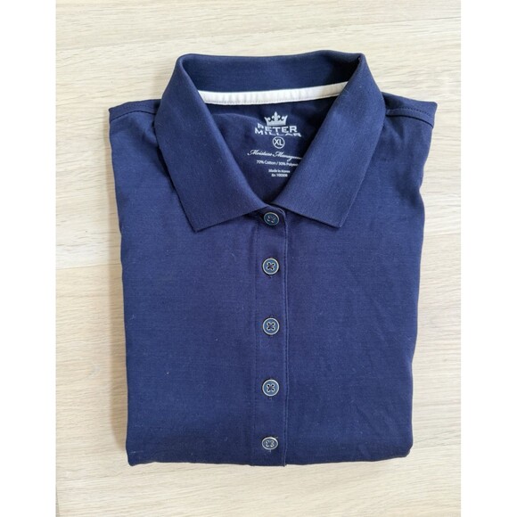 Peter Millar Other - Peter Millar Polo Shirt Slim Fit Blue Men XL Cotton Blend Moisture Wicking